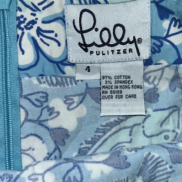 Vintage Lilly Pulitzer Kiss The Cook Monkey Skort Shorts Skirt size 4 - Picture 3 of 5